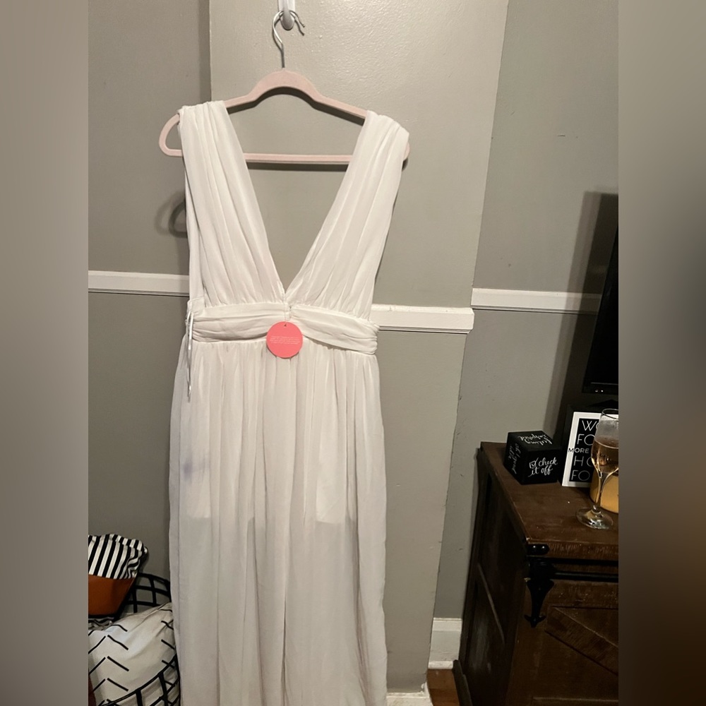 White flowy dress